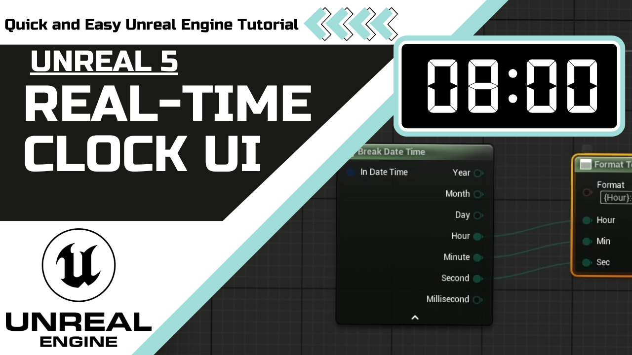 Unreal Engine 5.5: Display Real-Time Clock in Your Game | Easy Tutorial