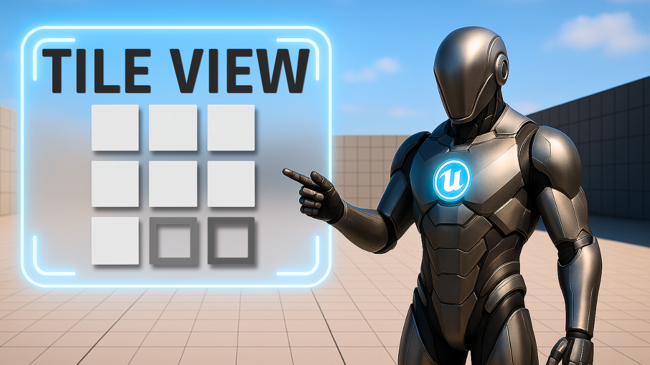 TileView Unreal Engine 5 – Dynamic UI with Blueprints & Structs